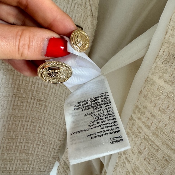 H&M Fashion tweed jacket long H&M - Picture 6 of 8